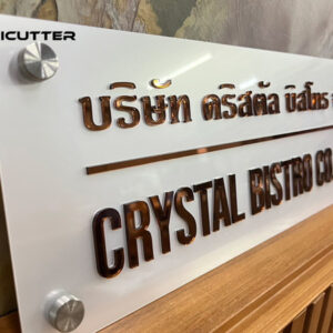 ป้ายบริษัทตัวอักษรนูนสีพิเศษ